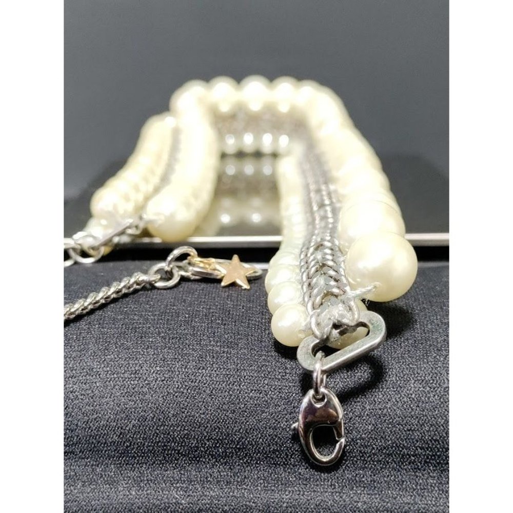 Rada' Italian made Exquisite Choker Adjustable Pearl 3 String - Picture 4 of 14